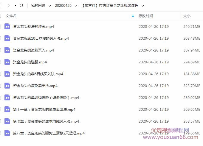 东方红 资金龙头战法视频课程 陈晨系统培训课插图