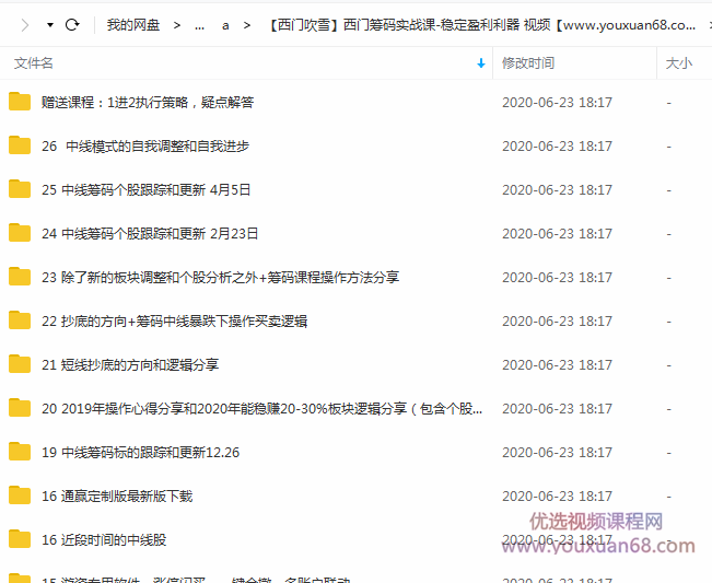 【西门吹雪】西门筹码实战课-稳定盈利利器 视频插图
