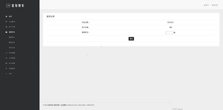 新投资返利分红系统-优布快车复利程序源码插图5