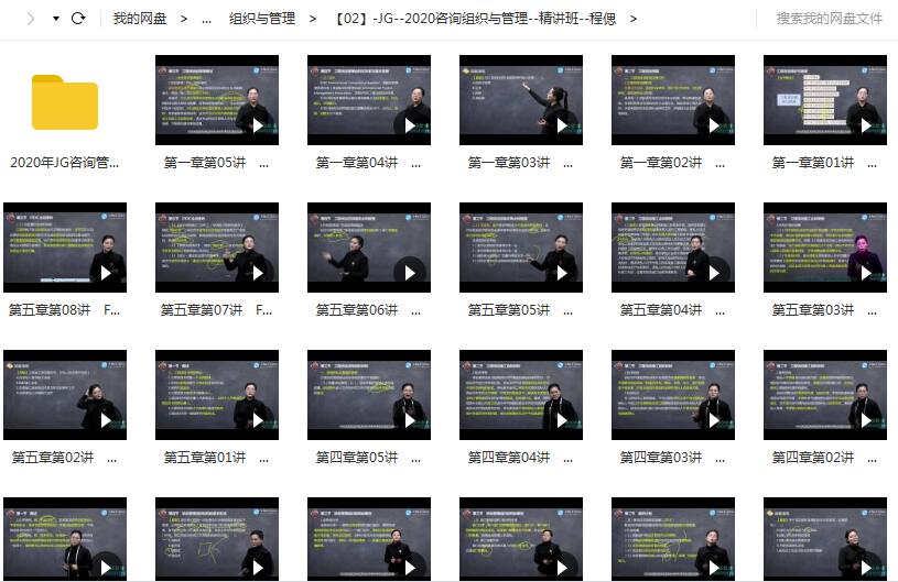 2020年注册咨询工程师《组织与管理》全套精讲班视频课程插图1