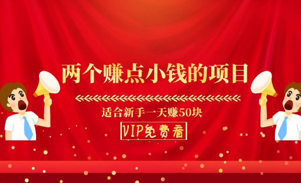 两个赚点小钱的项目，适合新手一天赚50块插图