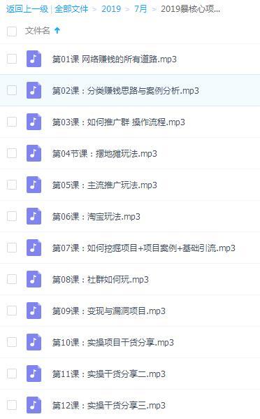 2019暴利网赚核心项目实战班:大佬讲课,实战解析！插图