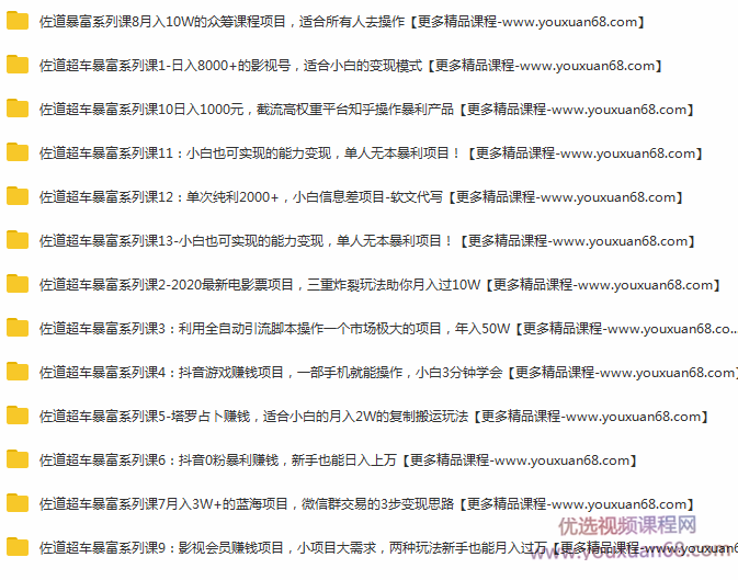 佐道超车暴富系列课1-13插图 佐道超车暴富系列课1-13插图