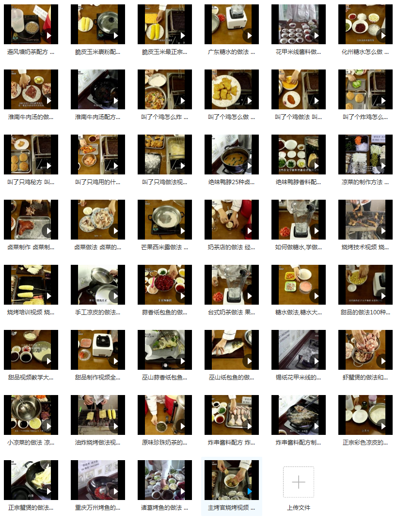 全国各地特色小吃做法和配方技术视频教程合集百度云下载插图1