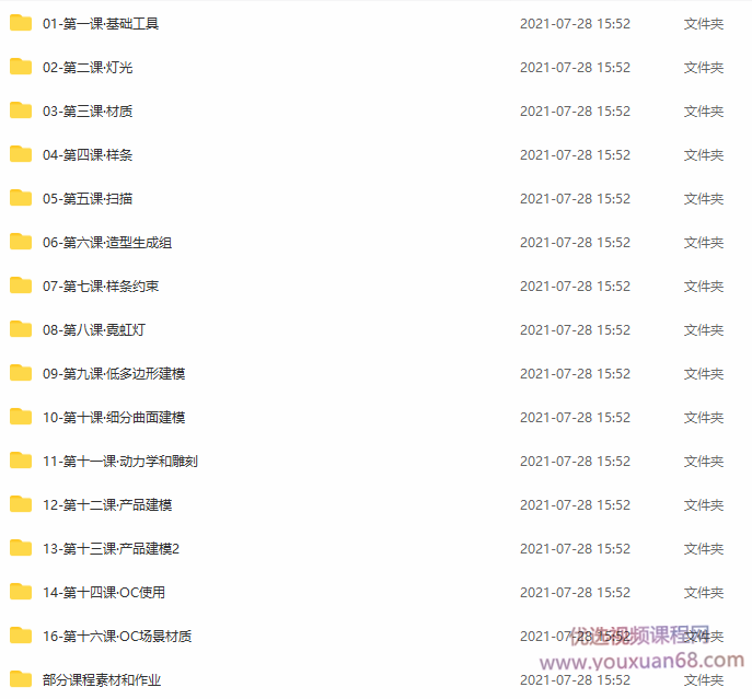 巧匠樱桃C4D视觉特效班第21期【画质高清有部分课程素材】插图 巧匠樱桃C4D视觉特效班第21期【画质高清有部分课程素材】插图