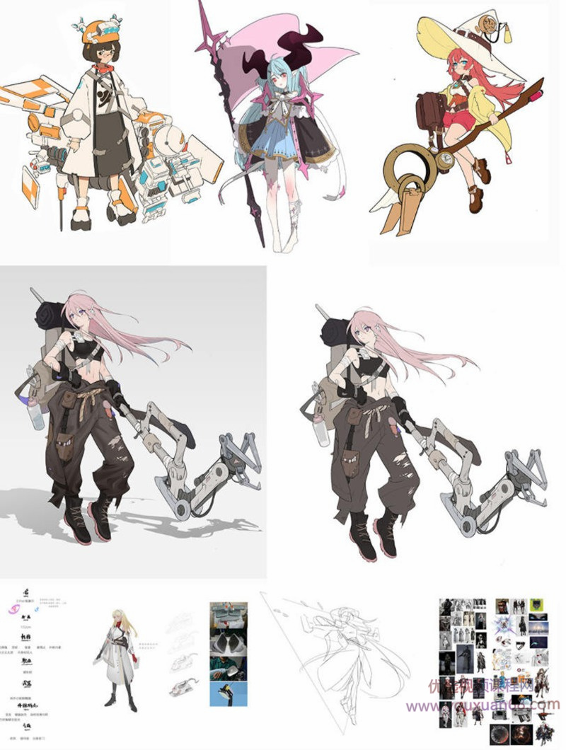 屉子巴德二次元角色立绘设计课2021年6月结课【画质高清有课件】插图 屉子巴德二次元角色立绘设计课2021年6月结课【画质高清有课件】插图