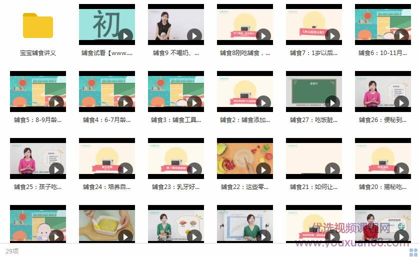 6个月-1岁+宝宝辅食知识大全视频插图