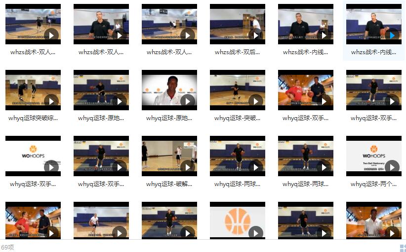 五虎篮球教学3_篮球教学全集_whzs战术-双人切入传球练习插图