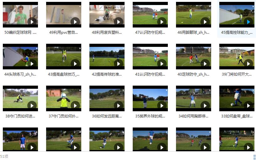 零基础学足球新手入门教学视频（51集）插图