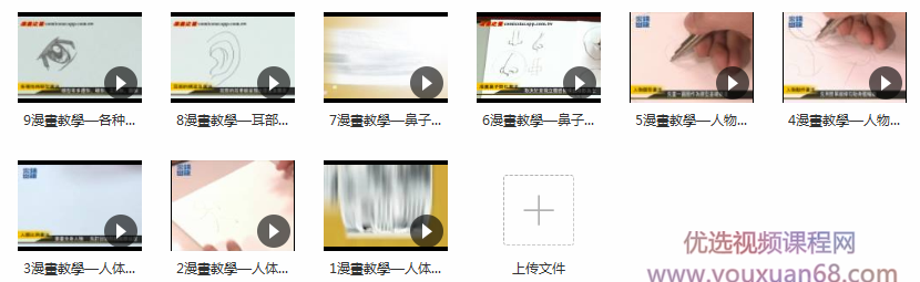 漫画手绘教程结构五官手绘漫画技法视频_手绘漫画视频教程_手绘原画学习...插图