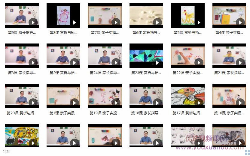 幼儿画画启蒙教育基础视频课程(24集)插图 幼儿画画启蒙教育基础视频课程(24集)插图