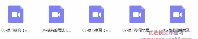 草书毛笔字书写初级入门教程视频(5集)插图 草书毛笔字书写初级入门教程视频(5集)插图