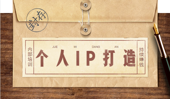 内部培训：打造个人IP系列，永久持续赚钱方法插图