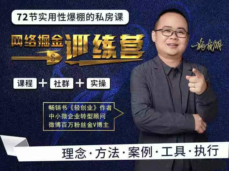 72节网络掘金训练营项目实操课程，助你从零起步、创业致富插图