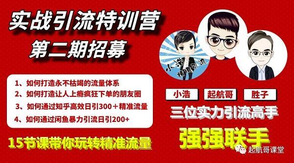 起航第二期《实战引流特训营》视频课程，价值2000插图