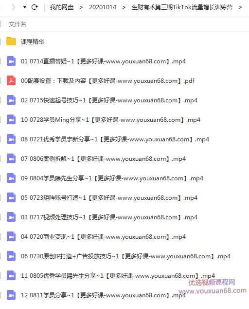 2020最新TIKTOK流量增长训练营(完结)附PPT插图 2020最新TIKTOK流量增长训练营(完结)附PPT插图