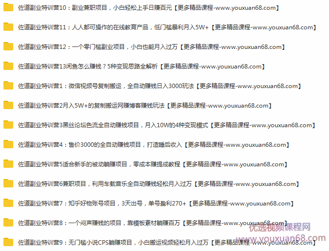 佐道副业特训营1-13插图 佐道副业特训营1-13插图