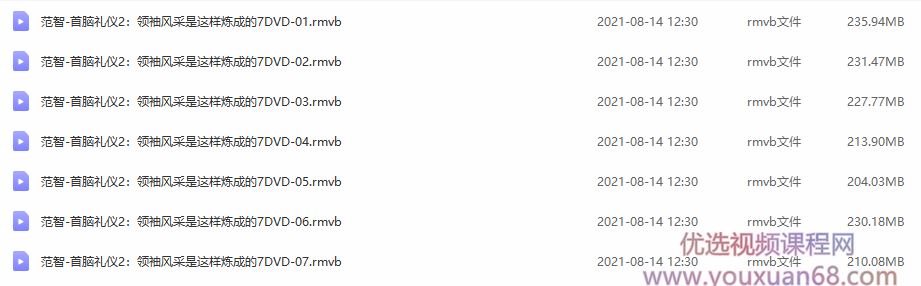 范智-首脑礼仪2:领袖风采是这样炼成的7DVD插图 范智-首脑礼仪2:领袖风采是这样炼成的7DVD插图