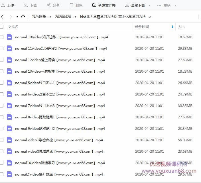 胡惠达 北大学霸学习方法论 高中化学学习方法