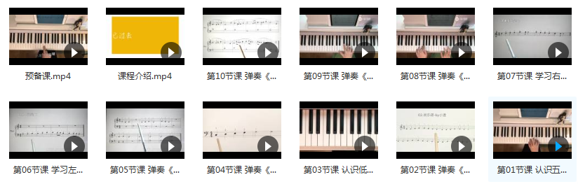 10节课小白轻松学习钢琴插图1