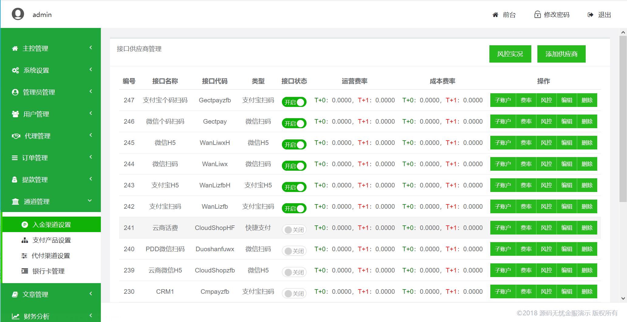 可完美运营版聚合支付系统源码-可用无bug+代付系统插图7