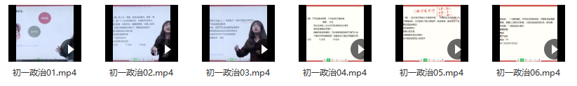 2021初一政治寒假（6讲）周若男