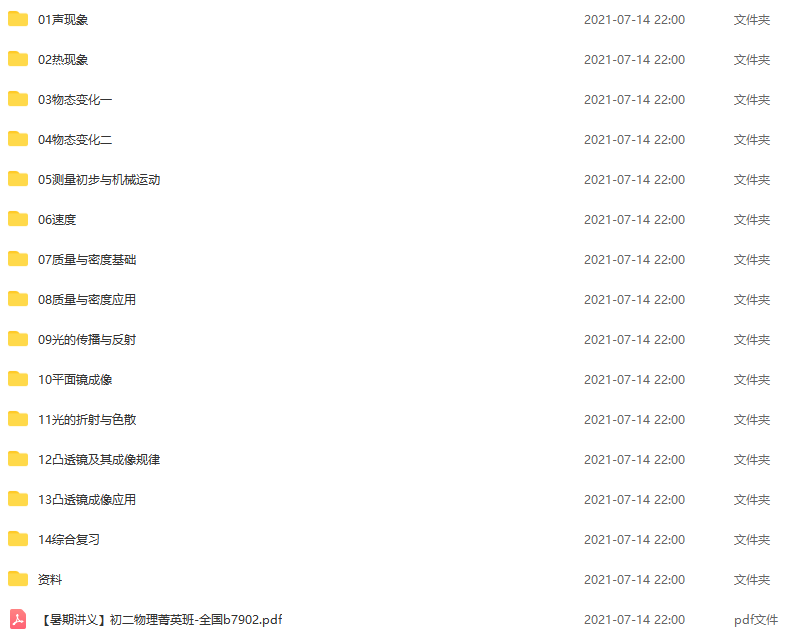 2020年暑假初一升初二物理直播菁英班(全国版)杜春雨插图 2020年暑假初一升初二物理直播菁英班(全国版)杜春雨插图