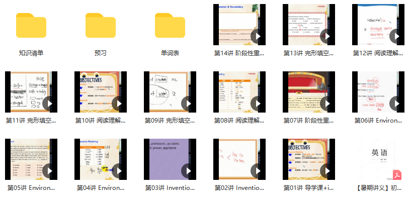 【2020暑假】初二升初三英语直播目标班(全国版)14讲 刘飞飞插图 【2020暑假】初二升初三英语直播目标班(全国版)14讲 刘飞飞插图