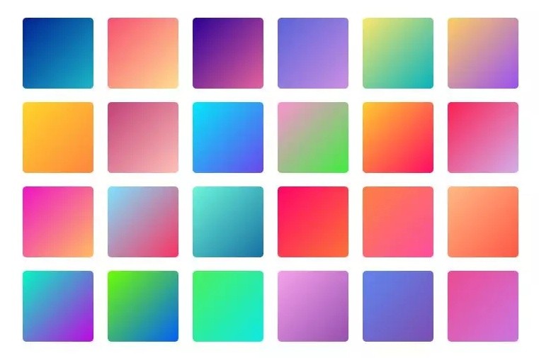 渐变素材大全830套（字体+海报+品牌&包装+UI）