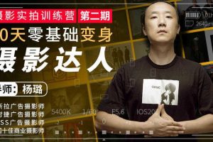 杨璐老师《摄影实拍训练营，30天零基础变身摄影达人》视频讲座 百度云下载