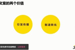 高转化率文案修炼手册视频教程带资料