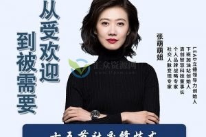 张萌黄金人脉课《让关系高效变现》视频课程