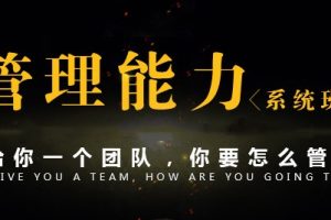 【英盛网】管理能力系统班（职业素质+人力资源+综合管理+总裁课堂）