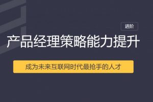刘滢产品经理策略能力提升课程