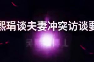 吴熙琄：解读当代夫妻关系案例十讲婚姻家庭议题视频课