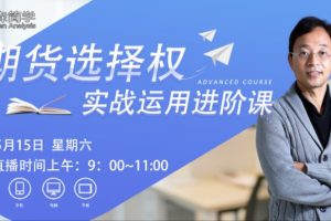 蔡森2021年5月期权实战运用进阶课视频