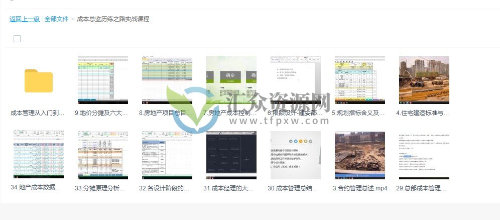 Cost Control成本管理高级课程 土建/装修/安装/园林（附全套文档资料）插图1