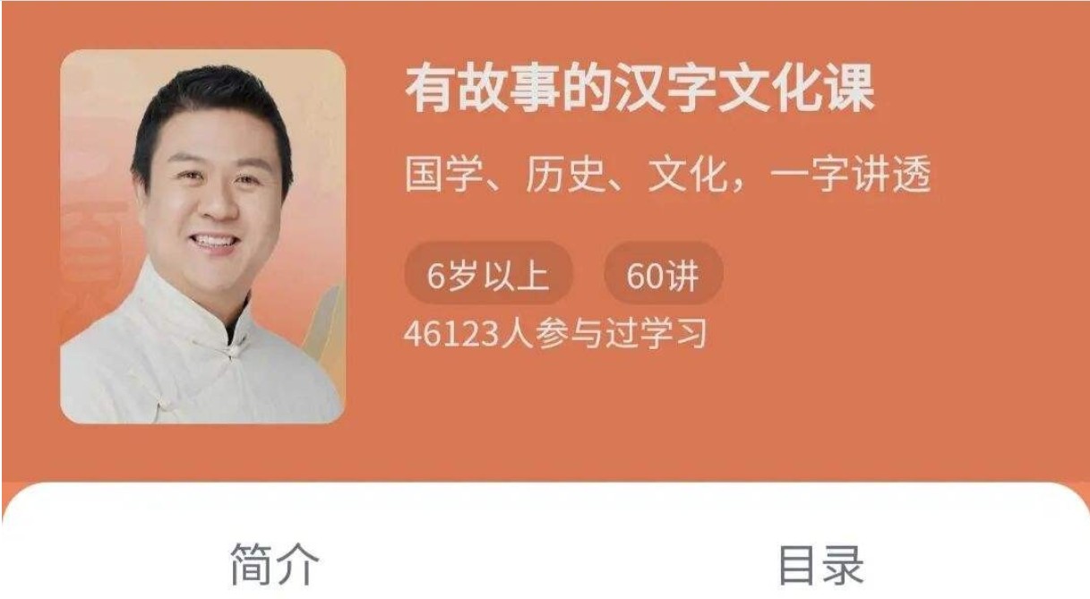  少年得到国学历史课《有故事的汉字文化课》