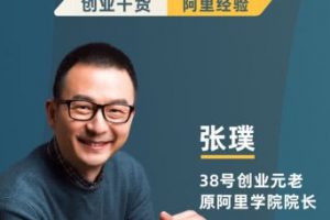 张璞《阿里巴巴成功之道：创业成长干货19讲》
