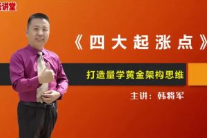 量学云讲堂韩将军《四大起涨点》打造量学黄金架构思维第20期