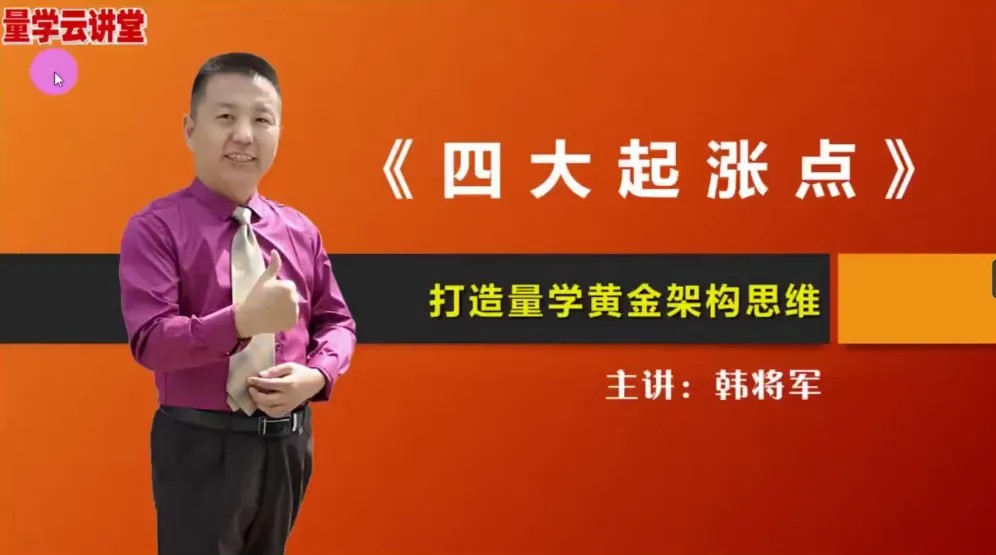 量学云讲堂韩将军《四大起涨点》打造量学黄金架构思维第20期插图