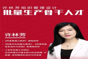 许林芳《批量生产骨干人才》组织管理设计