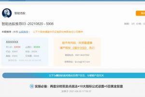 不死鸟韦一实操战法干货文档：两套分时买卖点战法+10大指标公式设置+5日黄金复盘