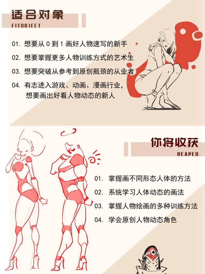 画画的春哥2021人物动态速写塑造课程【画质高清有课件】插图