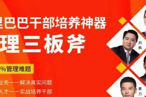 阿里管理三板斧-阿里干部培养神器