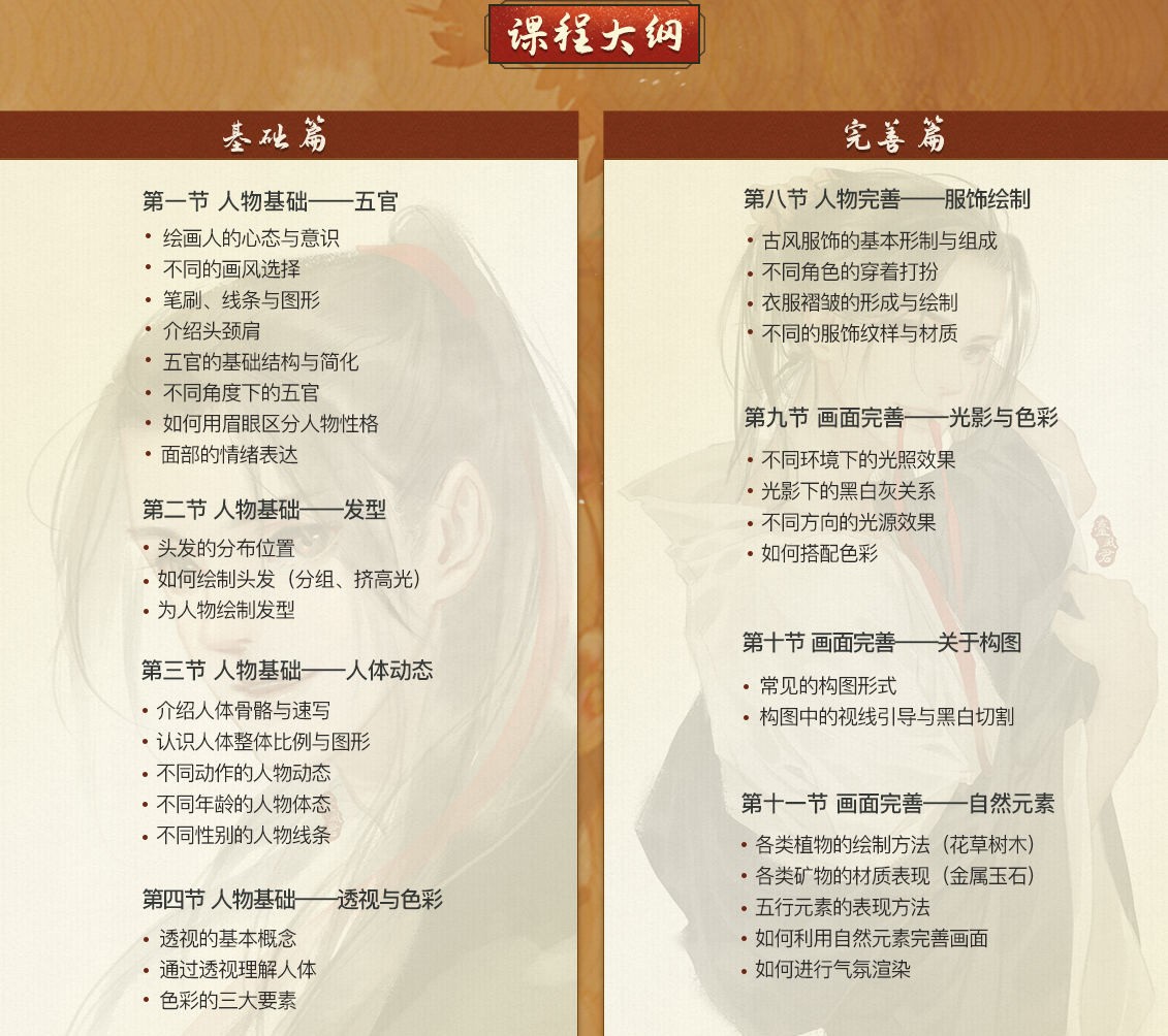 大触来了：台风君古风人物插画系统班第3期2021年6月结课插图1