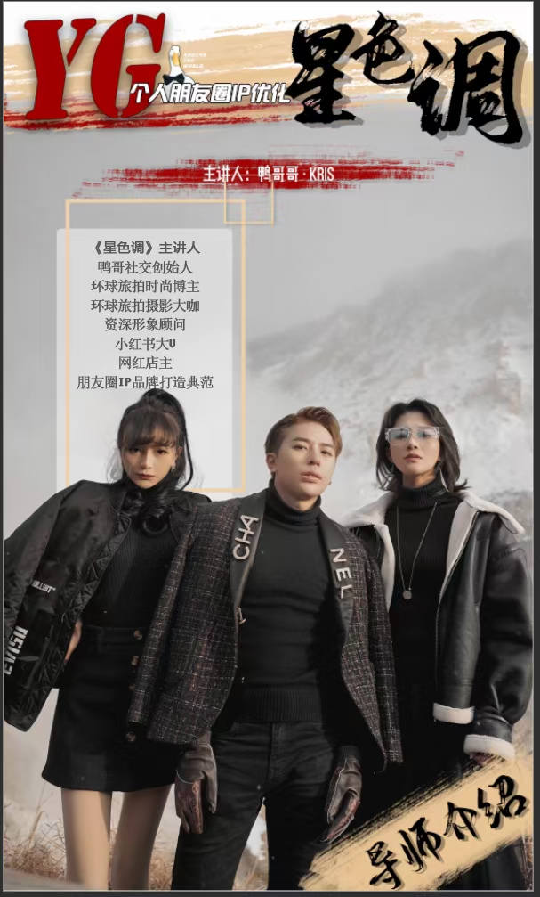 鸭哥:普通人打造明星质感照片-个人朋友圈IP优化插图 鸭哥:普通人打造明星质感照片-个人朋友圈IP优化插图