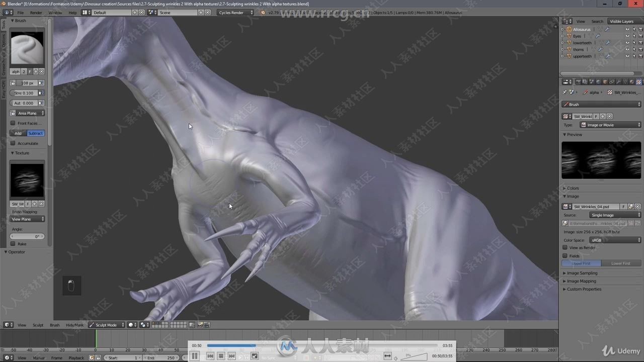 【Blender视频教程】Blender恐龙超完整实例制作教程插图1