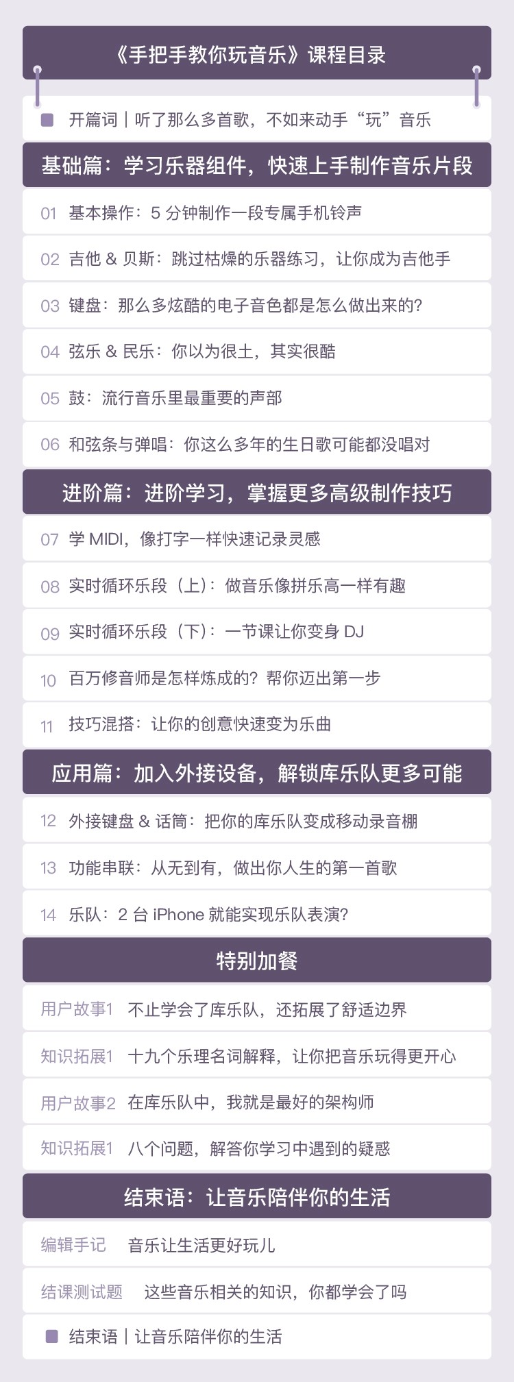 极客时间邓柯《手把手教你玩音乐》带你玩转库乐队插图