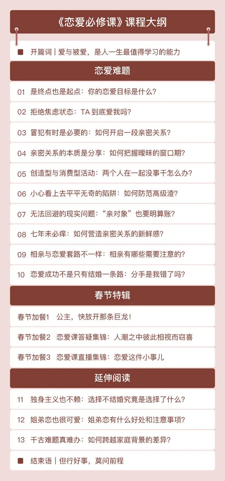 极客时间李一帆《恋爱必修课》解决你的恋爱难题插图